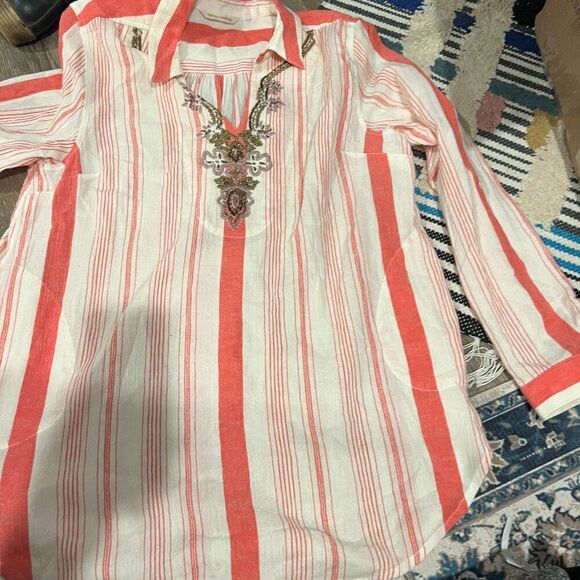 Soft Surroundings blouse tunic M - Picture 3 of 11